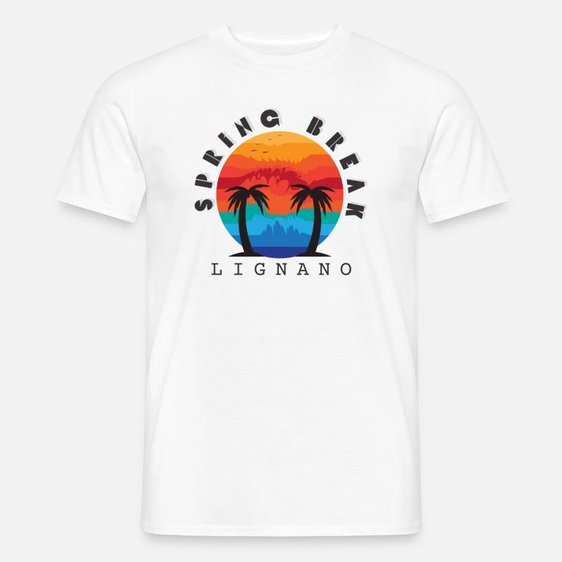 Spring Break, Lignano - Männer T-Shirt - Weiß