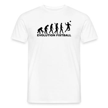 Faustball - Männer T-Shirt - Weiß - Vorne - AI Model Male 178 dark (178cm)