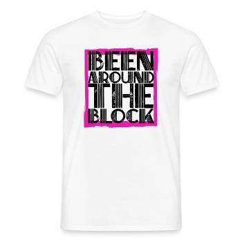 Been around the block Spruch lustig Geschenk Fun - Männer T-Shirt - Weiß - Vorne - AI Model Male 178 dark (178cm)