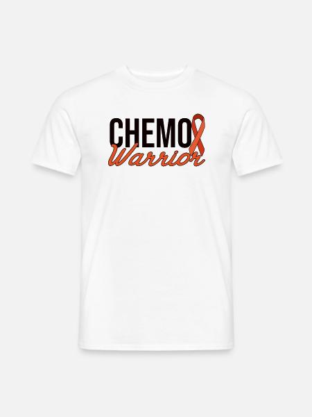 Chemo Warrior - Orangene Schleife - Männer T-Shirt - Weiß