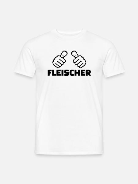 Fleischer - Männer T-Shirt - Weiß