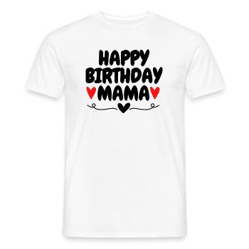 Joyeux anniversaire Maman Personne préférée Anniversaire - T-shirt homme - blanc - Devant - AI Model Male 178 dark (178cm)