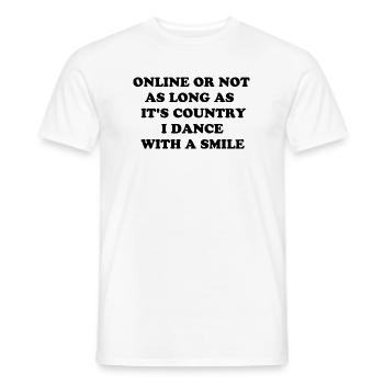 Country-Musik, Lächeln, Tanzen garantiert - Männer T-Shirt - Weiß - Vorne - AI Model Male 178 dark (178cm)