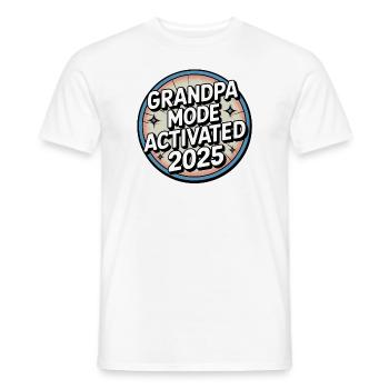 Mode grand-père activé 2025 - T-shirt homme - blanc - Devant - AI Model Male 178 dark (178cm)