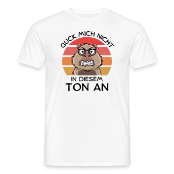 Ne me regarde pas sur ce ton - Capybara - T-shirt homme - blanc - Devant - AI Model Male 178 dark (178cm)