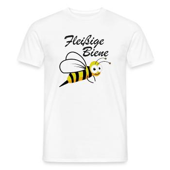 Fleißige Biene Imker Spruch - Männer T-Shirt - Weiß - Vorne - AI Model Male 178 dark (178cm)