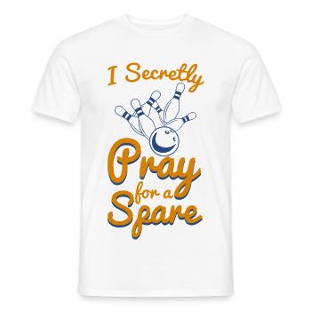 Bowlingspieler Spruch - Männer T-Shirt - Weiß - Vorne - AI Model Male 178 dark (178cm)