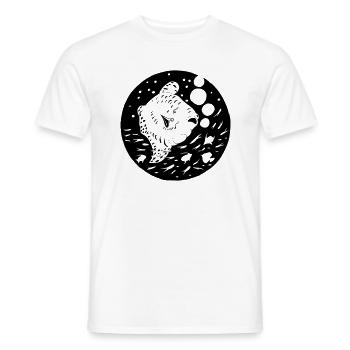 Mondfisch Big Fisch Illustration Geschenk - Männer T-Shirt - Weiß - Vorne - AI Model Male 178 dark (178cm)