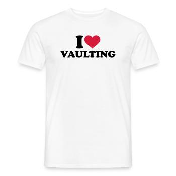Voltigieren - Männer T-Shirt - Weiß - Vorne - AI Model Male 178 dark (178cm)