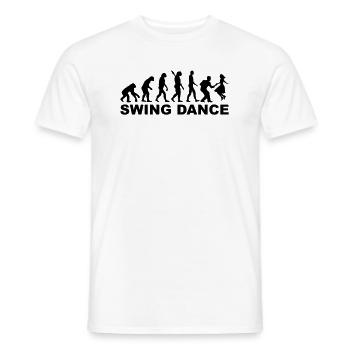 Swing dance - Men's T-Shirt - white - Front - AI Model Male 178 dark (178cm)