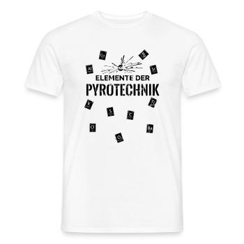 Elemente der Pyrotechnik - Männer T-Shirt - Weiß - Vorne - AI Model Male 178 dark (178cm)