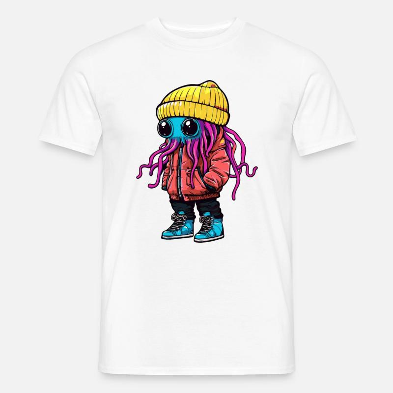 Gopler Mode Vinter - Mænd T-shirt - hvid