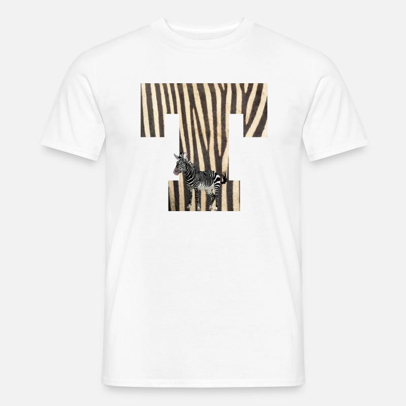 zebra t - Männer T-Shirt - Weiß