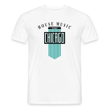 House Music 85 - Männer T-Shirt - Weiß - Vorne - AI Model Male 178 dark (178cm)