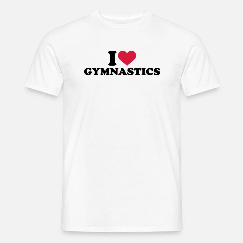 Turnen - Männer T-Shirt - Weiß