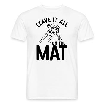 Grappling Martial Arts Wrestling - Männer T-Shirt - Weiß - Vorne - AI Model Male 178 dark (178cm)