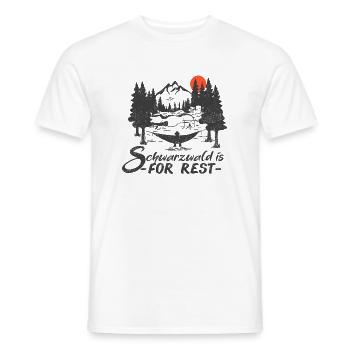 Schwarzwald Heimat Wald Tannen Bollenhut Kuckuck - Männer T-Shirt - Weiß - Vorne - AI Model Male 178 dark (178cm)