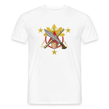 Philippines Kali Eskrima Arnis Fighter I Cadeau - T-shirt homme - blanc - Devant - AI Model Male 178 dark (178cm)