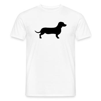 Dackel - Männer T-Shirt - Weiß - Vorne - AI Model Male 178 dark (178cm)