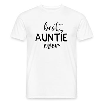 best Auntie ever - Männer T-Shirt - Weiß - Vorne - AI Model Male 178 dark (178cm)