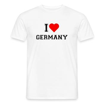 I love Germany - Men's T-Shirt - white - Front - AI Model Male 178 dark (178cm)