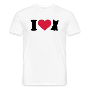 Yorkshire - Männer T-Shirt - Weiß - Vorne - AI Model Male 178 dark (178cm)