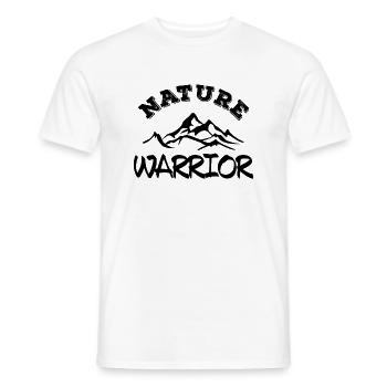 Humour guerrier de la nature - T-shirt homme - blanc - Devant - AI Model Male 178 dark (178cm)