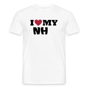 J'aime mon NH - T-shirt homme - blanc - Devant - AI Model Male 178 dark (178cm)