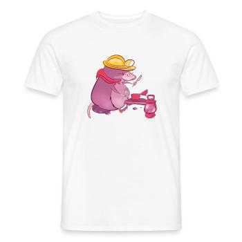 Maulwurf - Männer T-Shirt - Weiß - Vorne - AI Model Male 178 dark (178cm)