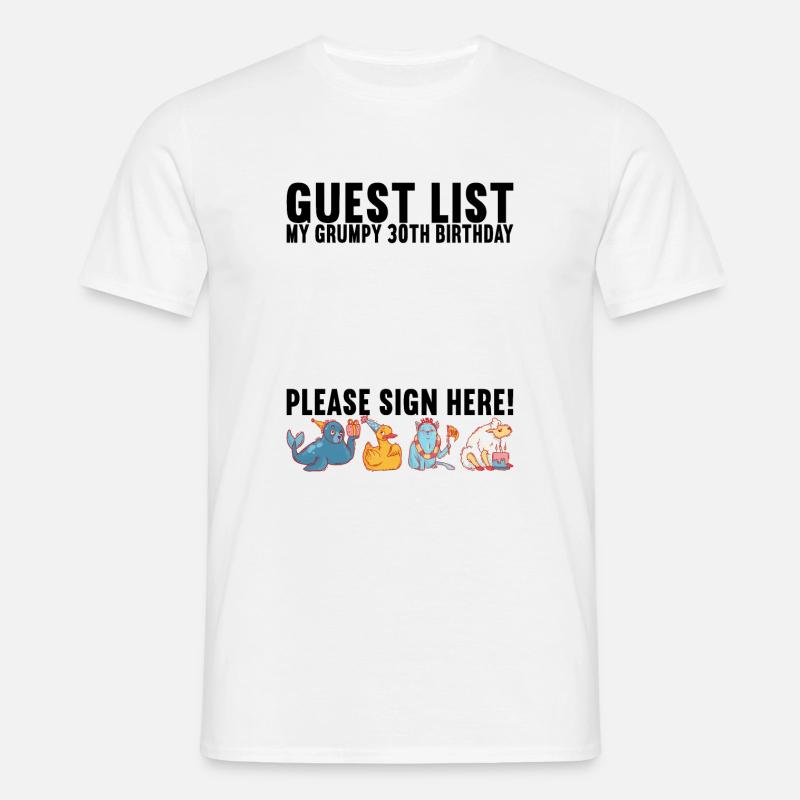 Grumpy Birthday - Men's T-Shirt - white