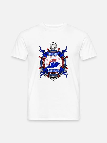 4th of July Cruise Squad - Men's T-Shirt - white