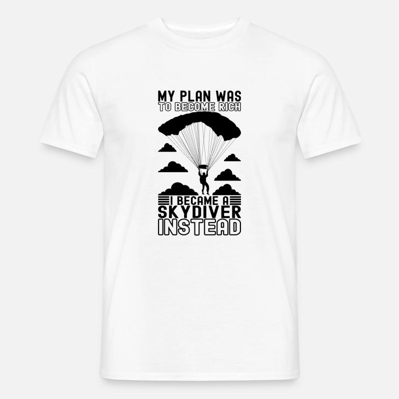 Parachutiste parachutiste - T-shirt homme - blanc