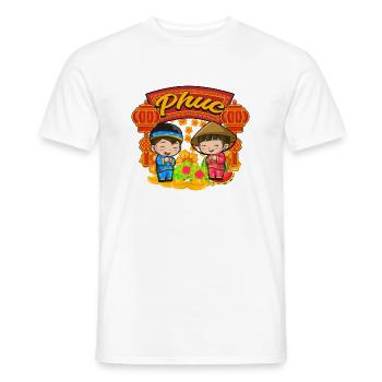 Vietnamien Nouvel An Vietnam Viet I Cadeau - T-shirt homme - blanc - Devant - AI Model Male 178 dark (178cm)
