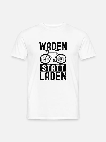 Fahrrad Fahrradfahrer - Männer T-Shirt - Weiß