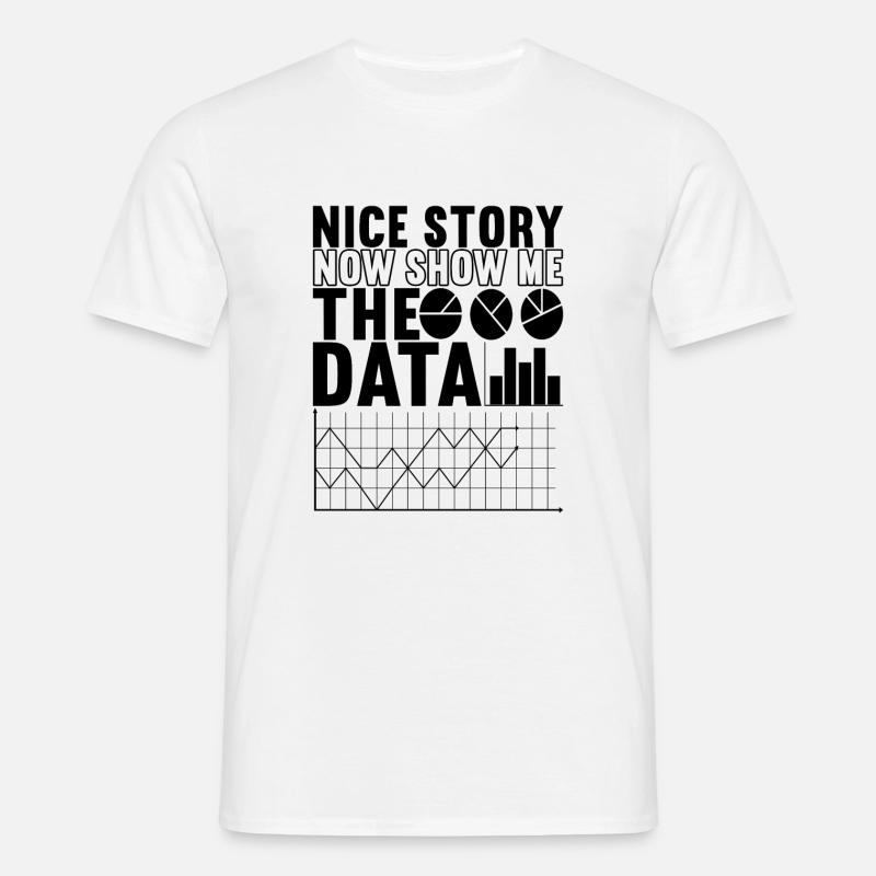 Data Scientist Data Analyst - Men's T-Shirt - white
