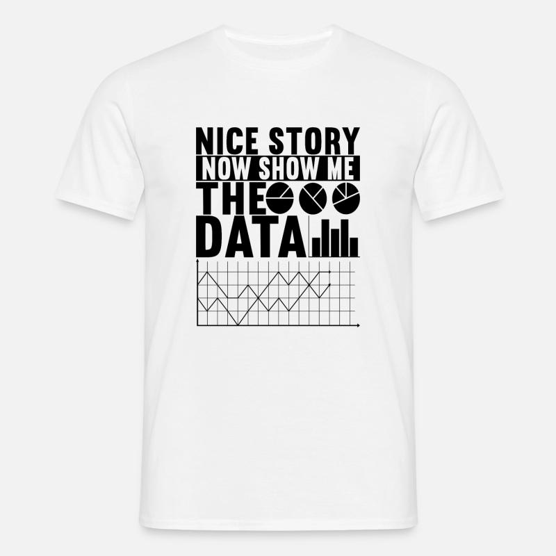 Data Scientist Data Analyst - Men's T-Shirt - white