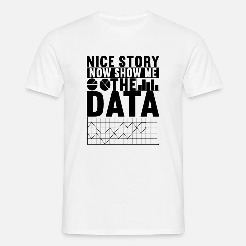 Data Scientist Data Analyst - Men's T-Shirt - white