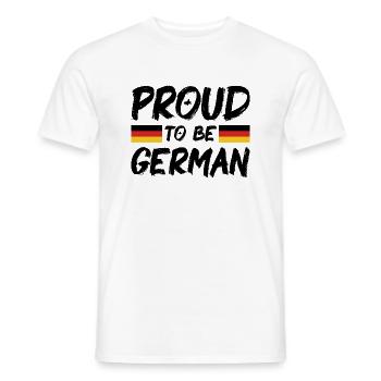 Germany Flag German Flag Used Look Homeland - Men's T-Shirt - white - Front - AI Model Male 178 dark (178cm)