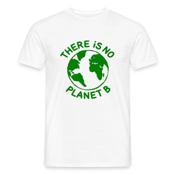 There is no planet B - T-shirt homme - blanc - Devant - AI Model Male 178 dark (178cm)