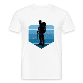 Grimpeur Escalade Bloc Bloc Klettern - T-shirt homme - blanc - Devant - AI Model Male 178 dark (178cm)