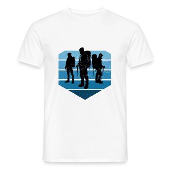 Women's Climbing Bouldering Bouldering Climbing - Men's T-Shirt - white - Front - AI Model Male 178 dark (178cm)