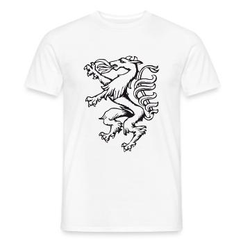 Steirischer Panther Wappen Geschenk Steiermark - Männer T-Shirt - Weiß - Vorne - AI Model Male 178 dark (178cm)