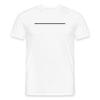 Linie - Männer T-Shirt - Weiß - Vorne - AI Model Male 178 dark (178cm)