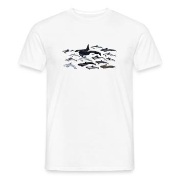 Delphine - Delphine - Dauphins - Delphinidae - Männer T-Shirt - Weiß - Vorne - AI Model Male 178 dark (178cm)