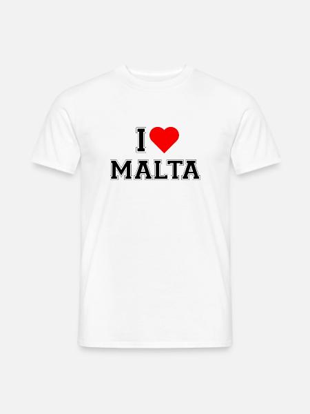 J'adore Malte - T-shirt homme - blanc