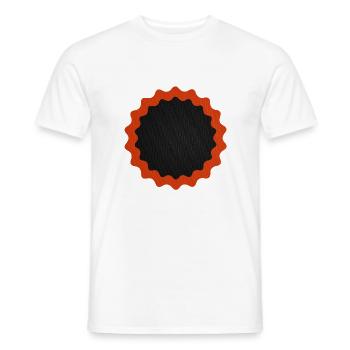 Fahrrad Flicken rund - Männer T-Shirt - Weiß - Vorne - AI Model Male 178 dark (178cm)
