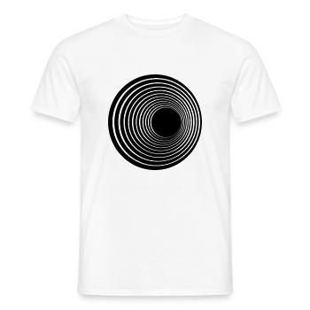 circular abstract symbol for the T-shirt - Men's T-Shirt - white - Front - AI Model Male 178 dark (178cm)