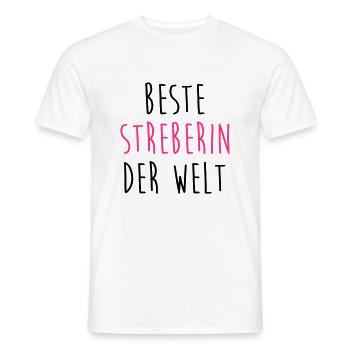 Streber Streberin Schule Kollegen Freund Lehrer - Männer T-Shirt - Weiß - Vorne - AI Model Male 178 dark (178cm)