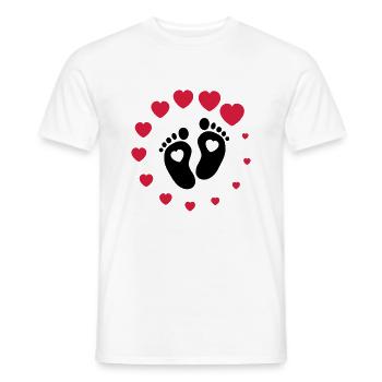 Baby loading - Men's T-Shirt - white - Front - AI Model Male 178 dark (178cm)