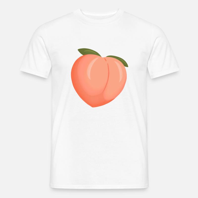 Pfirsich/Fischerei - Männer T-Shirt - Weiß
